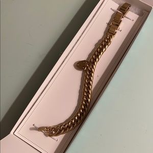 Stella & Dot Heart Locket Gold Bracelet!